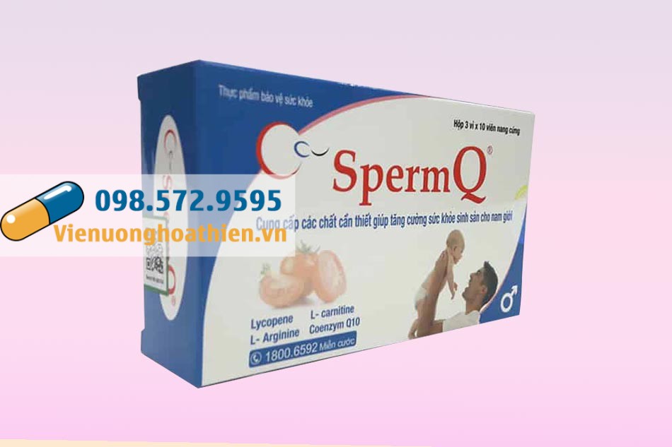 SpermQ được bào chế dạng viên nang cứng